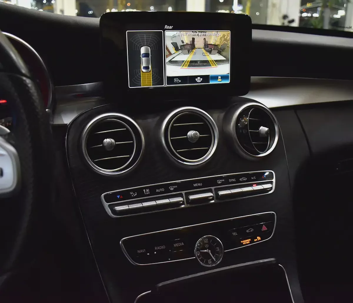 AED 1,765 EMi at 0% DP | Mercedes Benz C200 ( 2019 Model ) in White Color GCC Specs-13-13