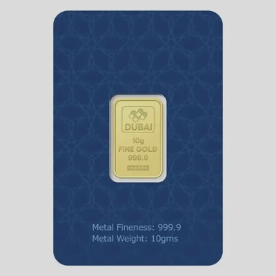 Dubai Gold 10 Grams Pure 999.9 Fine Gold Bar-1