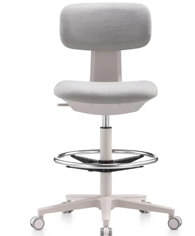 NAVO Pluto, High Office Chair, Ergonomic Drafting Chair with Adjustable Height Footrest,-0