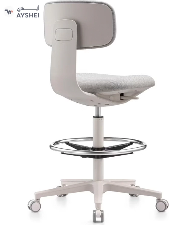 NAVO Pluto, High Office Chair, Ergonomic Drafting Chair with Adjustable Height Footrest,