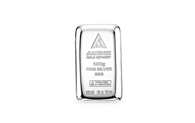 Auriz Minting 100GM Pure Silver Bar 999 - 100 Grams-0