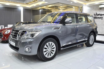 Nissan Patrol Titanium V8 ( 2018 Model ) in Grey Color GCC Specs-15