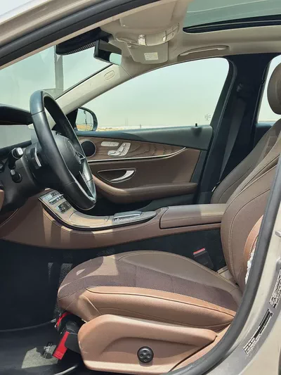 Mercedes-Benz E200 2021 / GCC Specs / 50,000 KM / Gold / Brown Interior-9