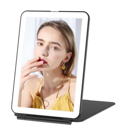ORiTi Rechargeable Travel Makeup Vanity Mirror with 72 Led Lights, Portable Lighted Makeup-0
