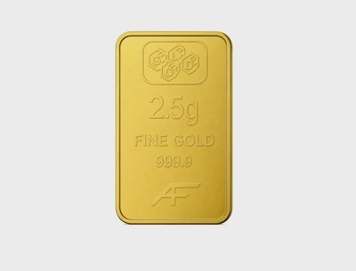 24K Gold Bar 2.5 gram Gold Bar Al Fardan UAE (999.9% Pure Gold) - Variable Design-0