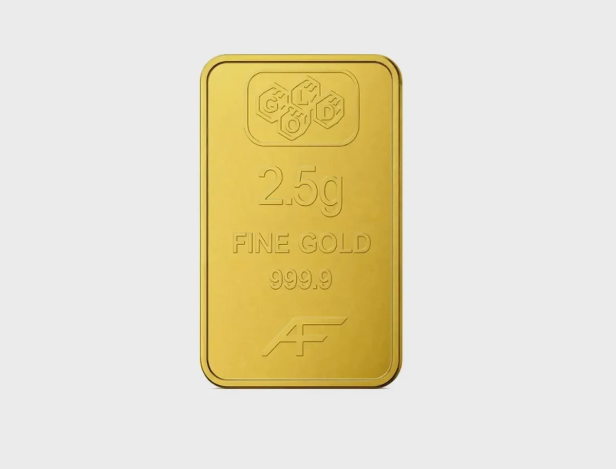 24K Gold Bar 2.5 gram Gold Bar Al Fardan UAE (999.9% Pure Gold) - Variable Design-0-0