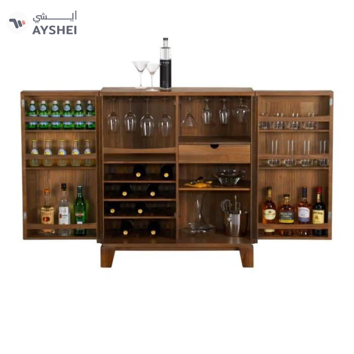 Bar Cabinet, BB2, Veneer-3-3