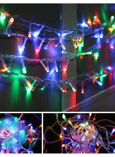 Yuwell String Light 100 Meter RGB LED Fairy Light Curtain Light For Home And Outdoor Decoration Light 8 Mode Operated Light 2 Pin Plug-0