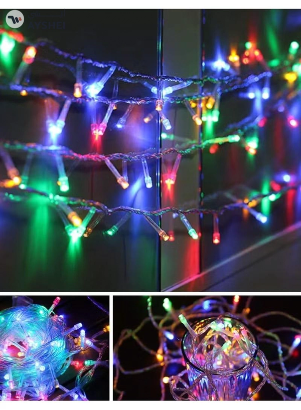 Yuwell String Light 100 Meter RGB LED Fairy Light Curtain Light For Home And Outdoor Decoration Light 8 Mode Operated Light 2 Pin Plug