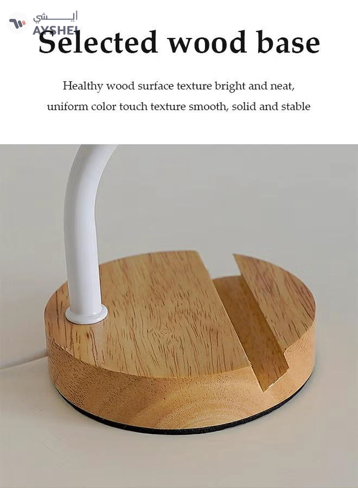 DUNISO Bedside table lamp, USB fabric bedroom lamp, multifunctional desk lamp with fabric lampshade, three color multi-level adjustable, with bracket, suitable for living room, study, bedroom and office-6-6