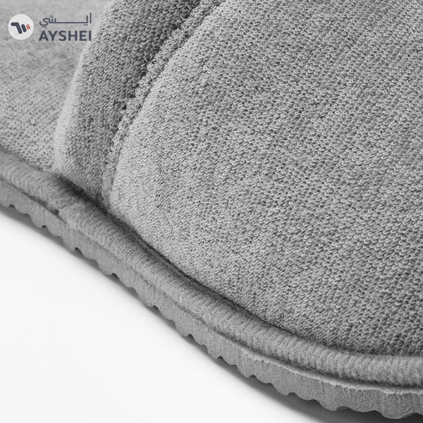 TÅSJÖN Slippers (Grey, L/XL) | Comfortable, Soft House Slippers for Everyday Wear