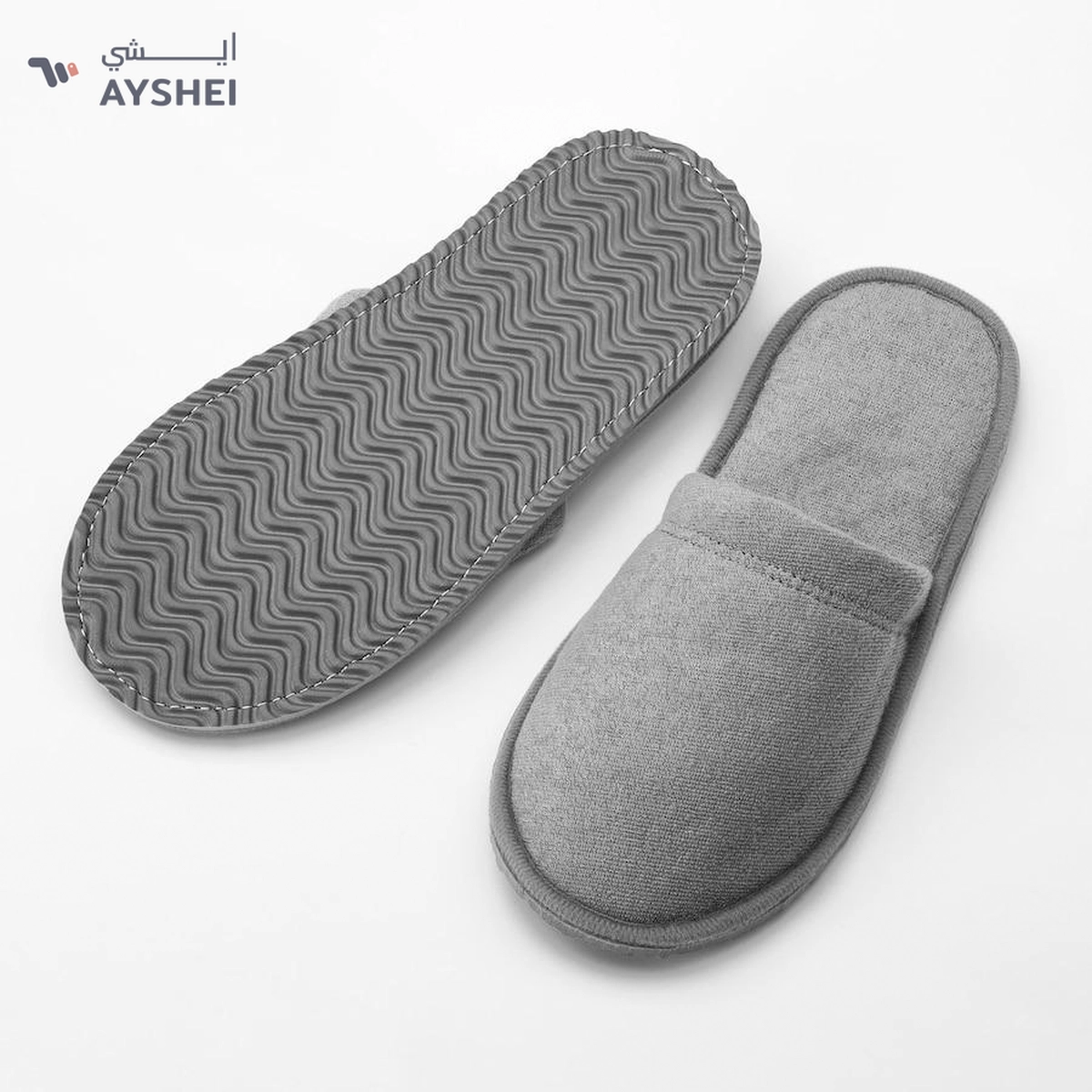 TÅSJÖN Slippers (Grey, L/XL) | Comfortable, Soft House Slippers for Everyday Wear-2-2