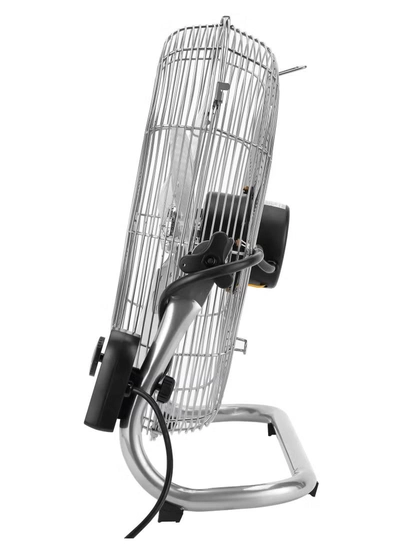 GEEPAS 18" Industrial Metal Floor Fan, 3 Pcs Factory Balanced Metal Blade, 3 Speed Options, Heavy Duty 450 MM, Powerful Copper Motor, Tilt Adjustable Head 150 W GF21196 Silver-4