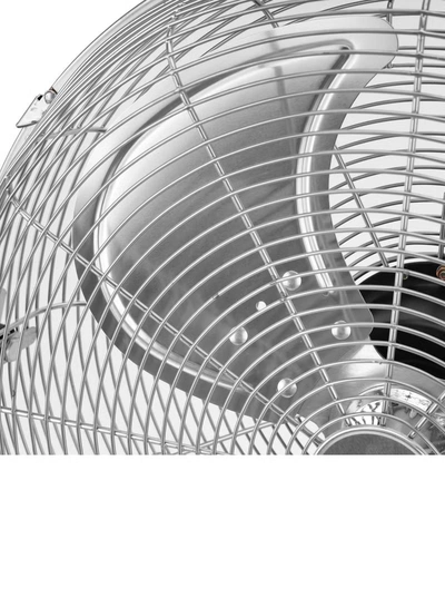 GEEPAS 18" Industrial Metal Floor Fan, 3 Pcs Factory Balanced Metal Blade, 3 Speed Options, Heavy Duty 450 MM, Powerful Copper Motor, Tilt Adjustable Head 150 W GF21196 Silver-6