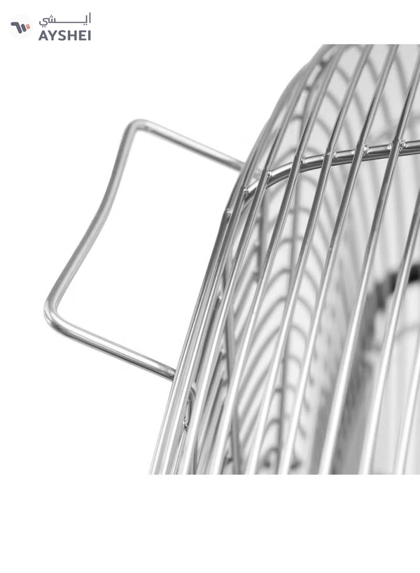 GEEPAS 18" Industrial Metal Floor Fan, 3 Pcs Factory Balanced Metal Blade, 3 Speed Options, Heavy Duty 450 MM, Powerful Copper Motor, Tilt Adjustable Head 150 W GF21196 Silver