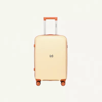 British Tourister 3 Piece Polypropylene Hard Side Spinner Luggage Trolley Set 20/24/28 Inch - Beige-3