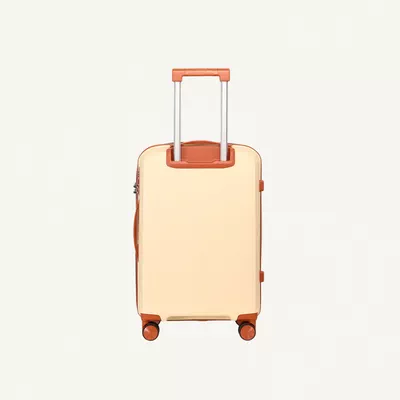 British Tourister 3 Piece Polypropylene Hard Side Spinner Luggage Trolley Set 20/24/28 Inch - Beige-1