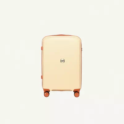 British Tourister 3 Piece Polypropylene Hard Side Spinner Luggage Trolley Set 20/24/28 Inch - Beige-2