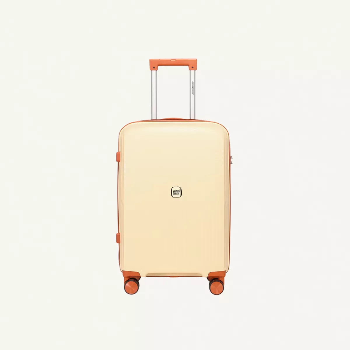 British Tourister 3 Piece Polypropylene Hard Side Spinner Luggage Trolley Set 20/24/28 Inch - Beige-3-3