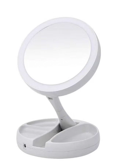ORiTi 1pc Foldable USB Charging Or Battery Led Mirror-0