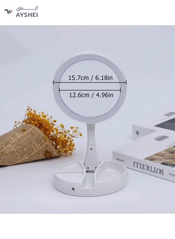 ORiTi 1pc Foldable USB Charging Or Battery Led Mirror
