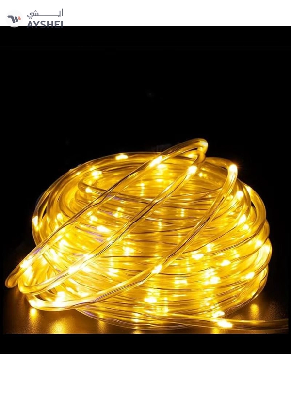 Yuwell 20M LED String Lights Outdoor Waterproof Copper Wire String Lights For Garden Fence Patio Yard And Ramadan Decoration Light Fairy Light For Wedding Indoor And Outdoor Decoration Warm White 2 Pin Plug
