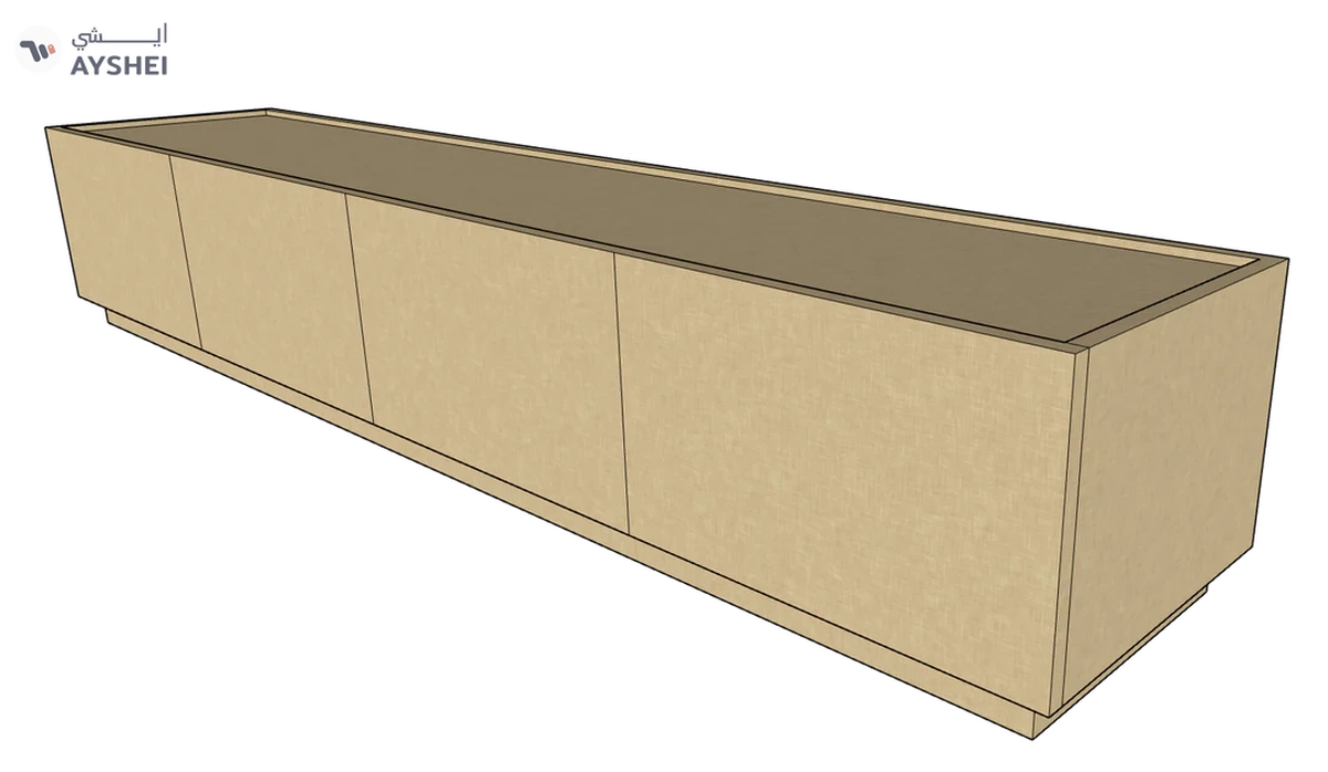 Egde TV Unit, 200 cms, Veneer-6-6