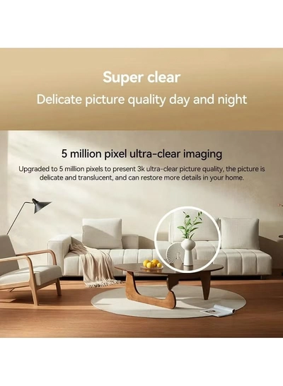 Xiaomi Smart Camera C500 Pro 5MP HDR Pet detection WiFi FullColor Night Vision Alexa Google Assistant Control-White-6