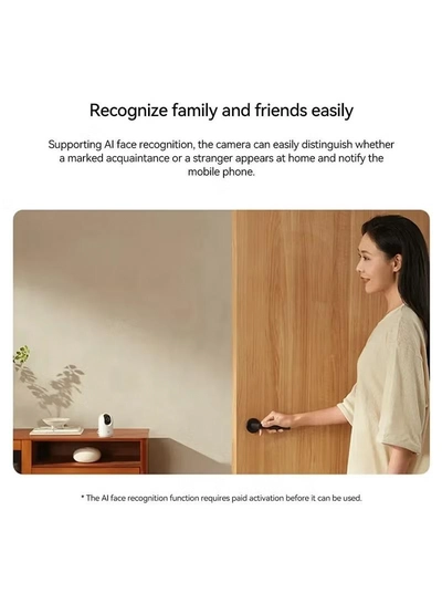 Xiaomi Smart Camera C500 Pro 5MP HDR Pet detection WiFi FullColor Night Vision Alexa Google Assistant Control-White-7