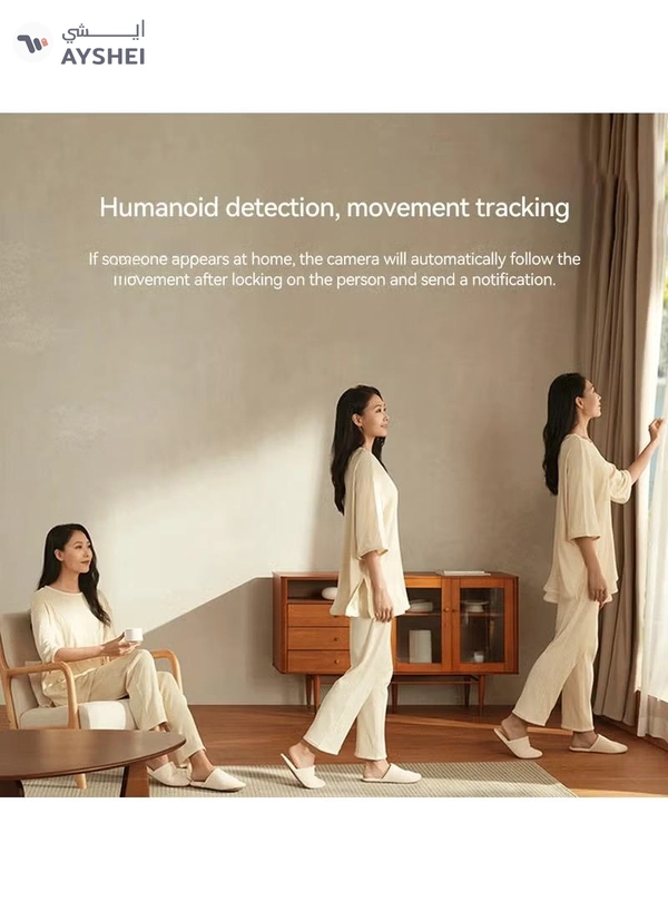 Xiaomi Smart Camera C500 Pro 5MP HDR Pet detection WiFi FullColor Night Vision Alexa Google Assistant Control-White