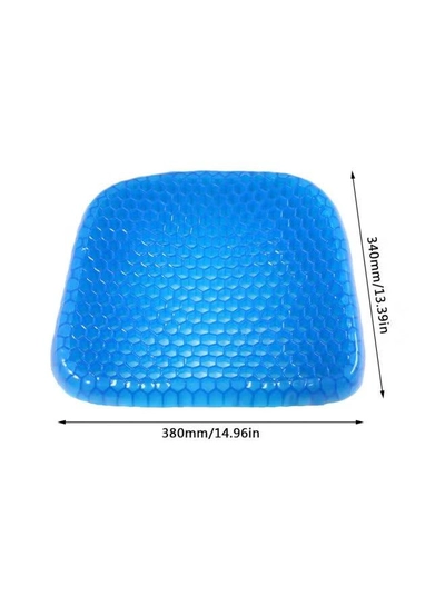 SILINGGY Breathable Seat Cushion Blue 380x40x300mm-1