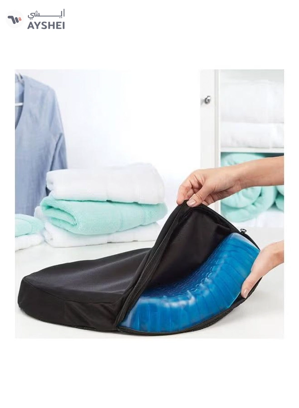 SILINGGY Breathable Seat Cushion Blue 380x40x300mm