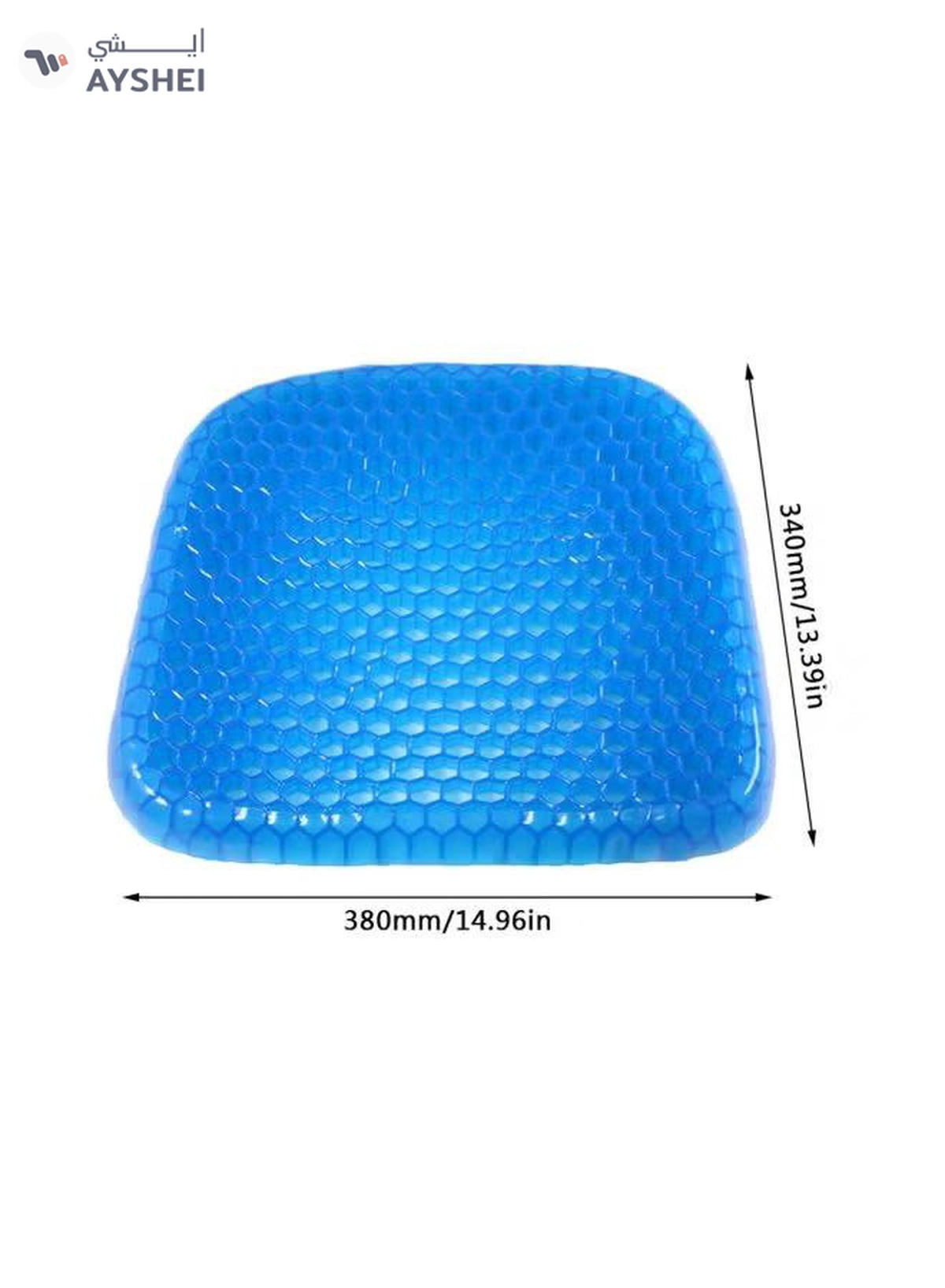 SILINGGY Breathable Seat Cushion Blue 380x40x300mm-1-1