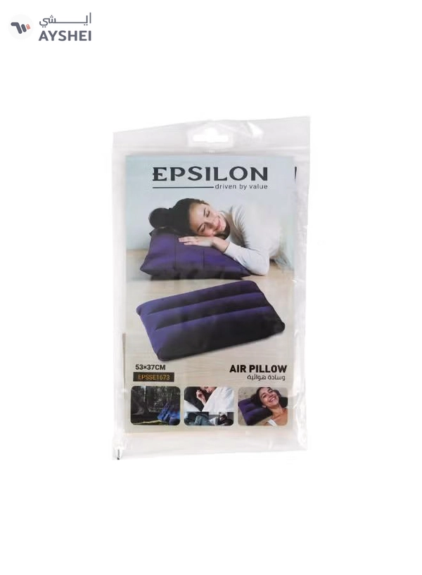 Epsilon Air Pillow- EPSSE1673/ 53x37 cm, Comfortable Inflatable Pillows, PVC-Free Material