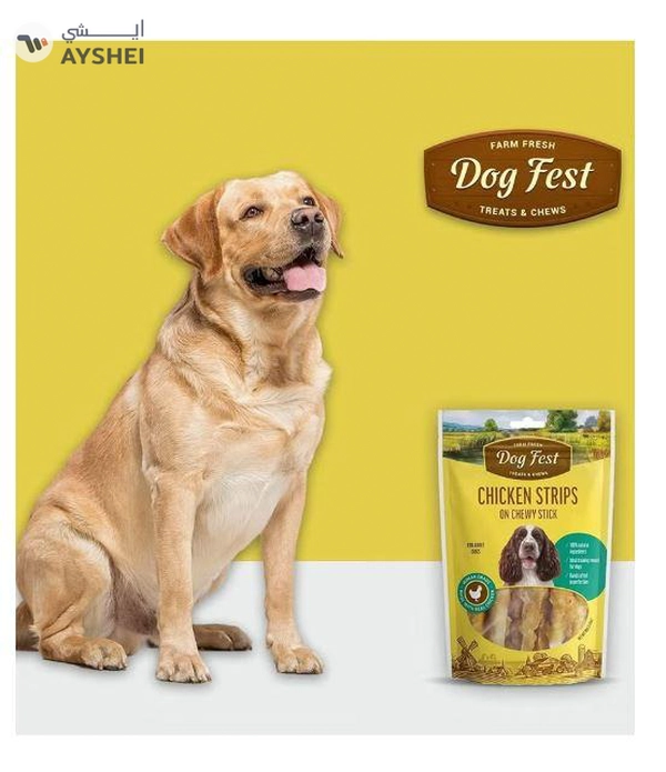 Dog Fest Chicken Strips On A Chewy Stick Treats For Adult Dogs 90 Gm