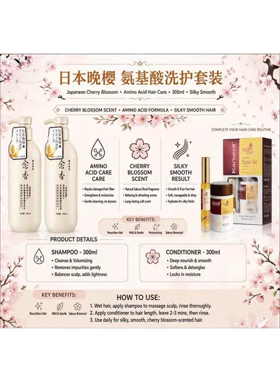 Nourishing Hair Care Collection – Shampoo, Conditioner, Hair Mask & Seru Pamper your hair with a convenient four-step routine combining cleansing, conditioning, intensive masking, and serum care to help maintain smoothness, softness, hydration, shine, and an effortlessly beautiful appearance.-6