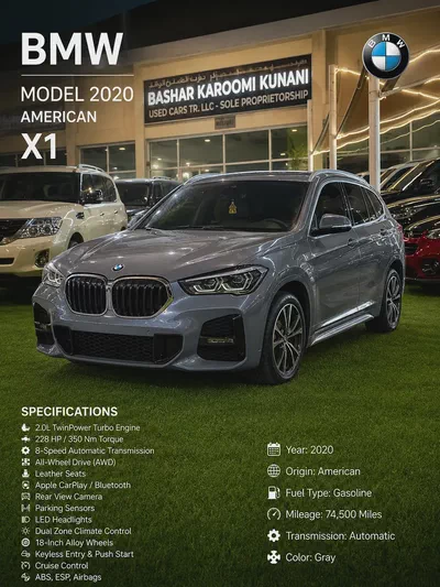 2020 BMW X1 sDrive 28i - Excellent Condition - American Specs-12