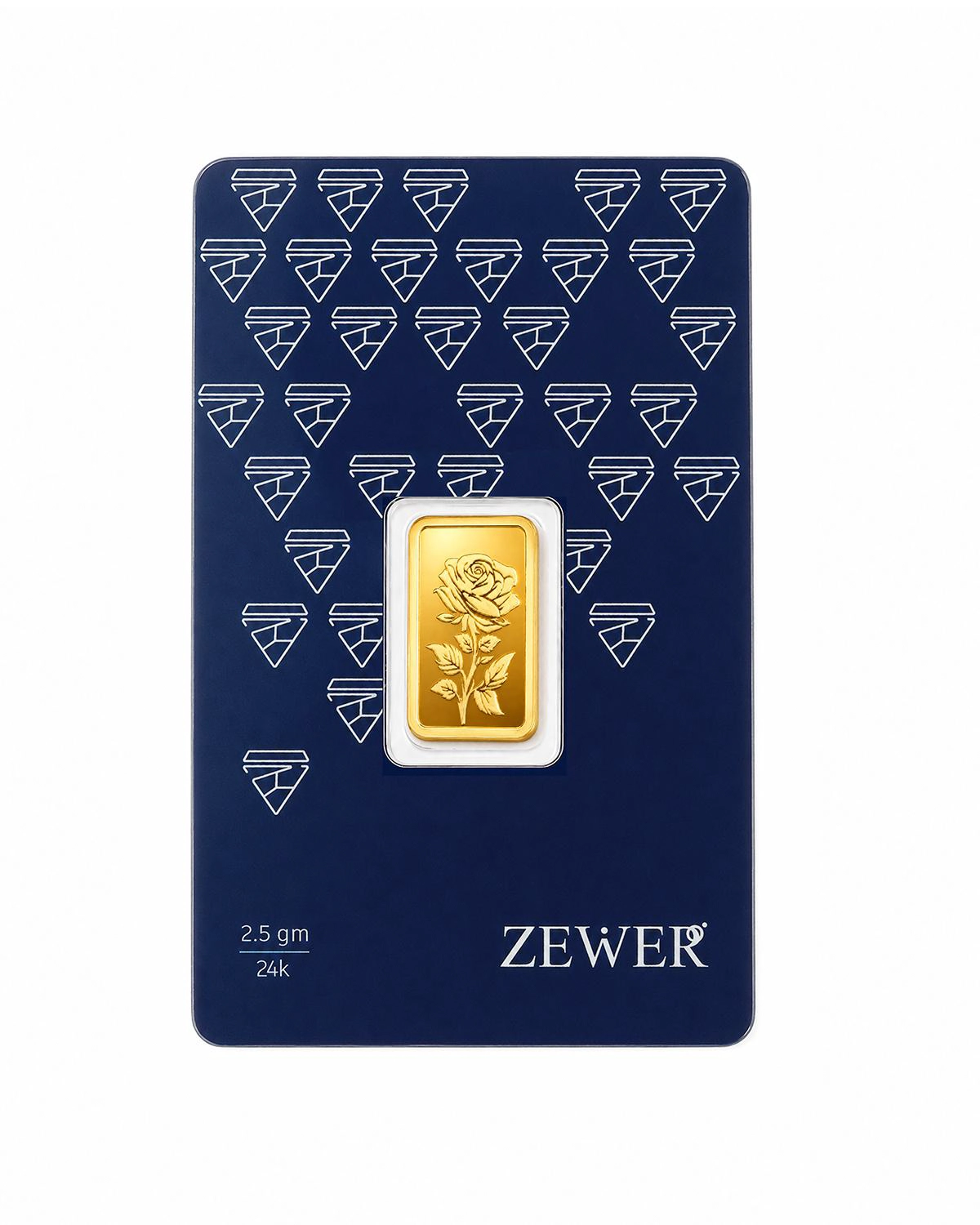 Zewer 2.5g 999.9 Purity Flower Gold Bar-1-1