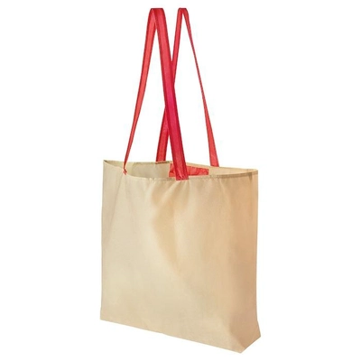IKEA PLANTERING Carrier Bag, Light Brown/Red, 45x36 cm-0