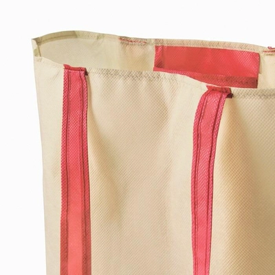 IKEA PLANTERING Carrier Bag, Light Brown/Red, 45x36 cm-1