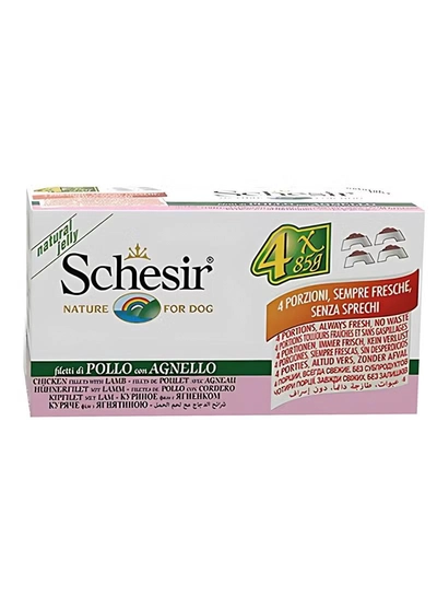 Schesir Dog Wet Food-Chicken Fillets With Lamb [Weight - 340g]-5