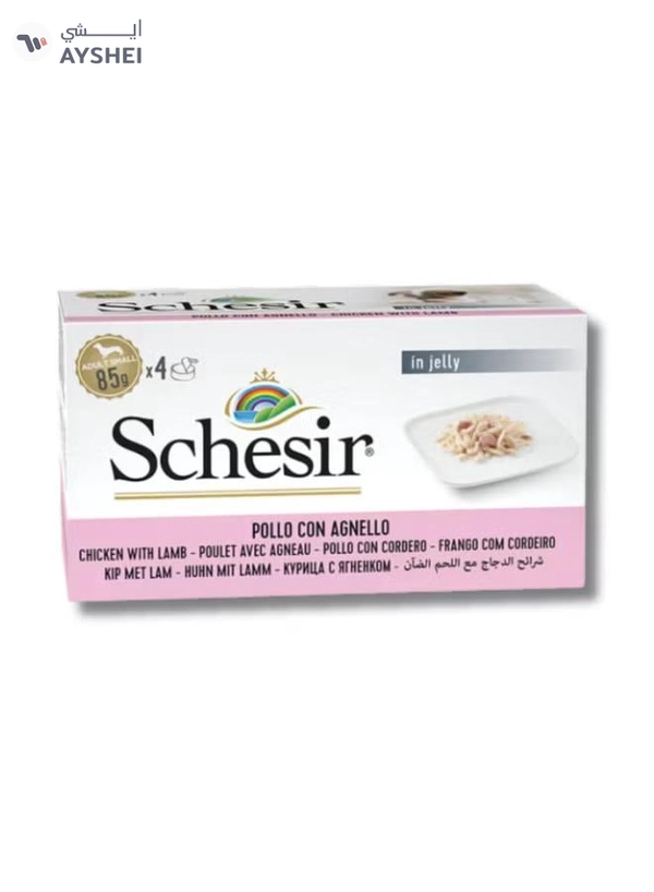 Schesir Dog Wet Food-Chicken Fillets With Lamb [Weight - 340g]