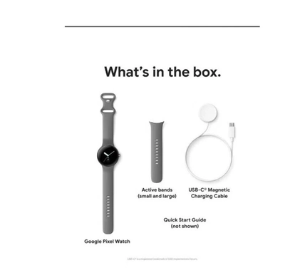 Google Pixel Android Smartwatch With Fitbit Activity Tracking Heart Rate Stainless Steel Case -8