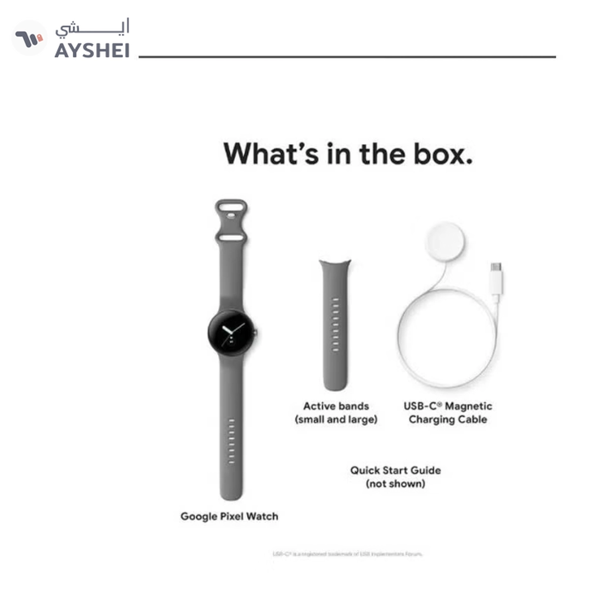 Google Pixel Android Smartwatch With Fitbit Activity Tracking Heart Rate Stainless Steel Case -8-8