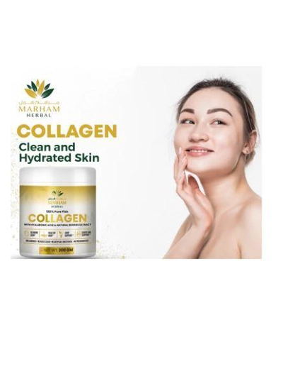 MARHAM HERBAL 100% Pure Fish Collagen With Hyaluronic Acid & Natural Berries Extract -2