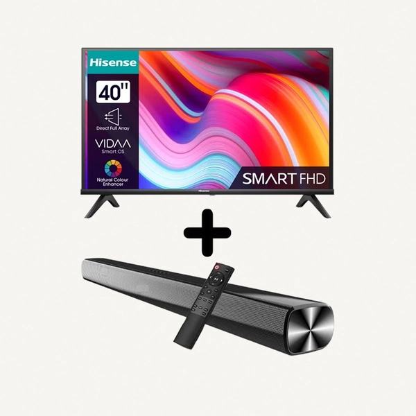 Hisense 40-inch Smart Full HD TV + Soundbar Bundle