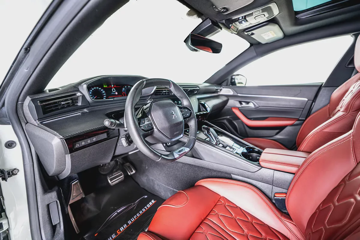 Peugeot 508 GT-GCC-1 Owner-Al Nabooda Warranty-Exclusive Leather Sports Seats With White Stitching-10-10