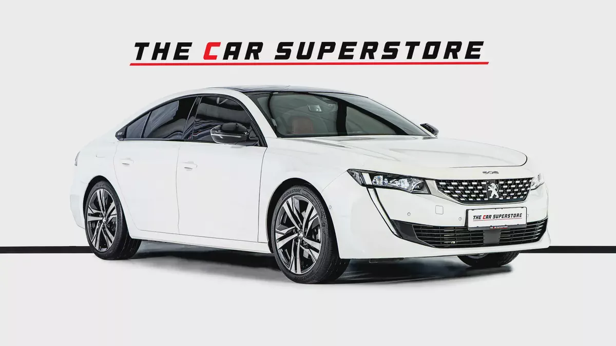 Peugeot 508 GT-GCC-1 Owner-Al Nabooda Warranty-Exclusive Leather Sports Seats With White Stitching-1-1