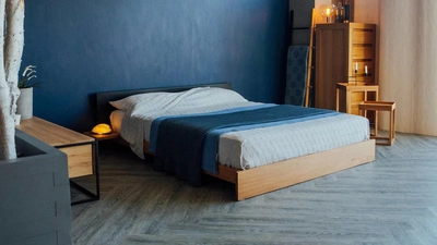Kulu Low Bed, Solid Wood Veneer-4