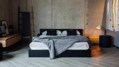 Kulu Low Bed, Solid Wood Veneer-1